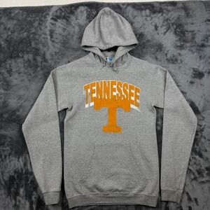 NCAA Hoodie Unisex Small Grey Tennessee Volunteers Distressed Graphic Sweatshirt